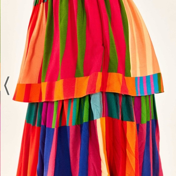 NWT Farm Rio Sunset Stripes Lenzing Midi Skirt ✨🦜 - Picture 6 of 7